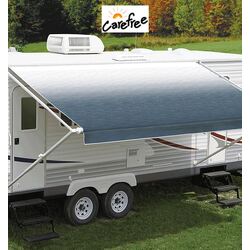 Carefree Fiesta Roll Out Awnings (No Arms) - Blue Shale Fade