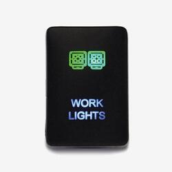 Lightforce On/Off Switch with Green/Green LEDs Work Lights to Suit Hilux 2015-On