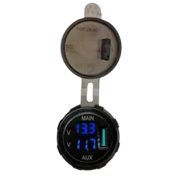 Lightforce Dual Voltmeter With 3.0 Amp Usb Fast Charger