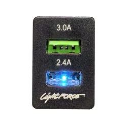 Lightforce Dual Usb To Suit Toyota/Holden