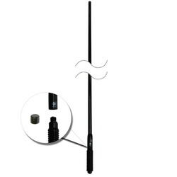RFI UHF CB 8dBi Collinear Antenna (477 MHz); 5m FME(F) & UHF(M) Adaptor - Black