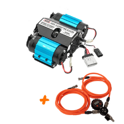 ARB Twin High Output Air Compressor & Tuff Terrain Multi Tyre Deflator/Inflator Kit (2 Valve)
