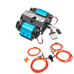 ARB Twin High Output Air Compressor & Tuff Terrain Multi Tyre Deflator/Inflator Kit (4 Valve)