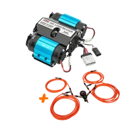 ARB Twin High Output Air Compressor & Tuff Terrain Multi Tyre Deflator/Inflator Kit (4 Valve)
