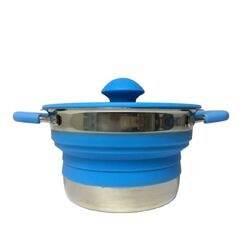 Supex Collapsible Grey Saucepan, 1L Capacity