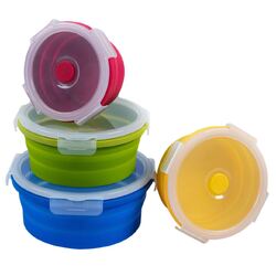 Supex Collapsible Round Containers - Pack Of 4