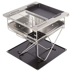Charmate Collapsible BBQ & Fire Pit 450mm X 450mm