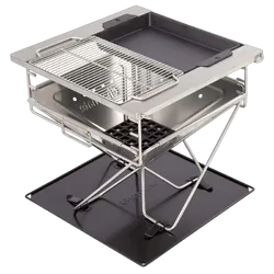 Charmate Collapsible BBQ & Fire Pit 450mm X 450mm