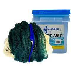 Seahorse 8ft Bottom Pocket - Multi Monofilament Cast Net With 1" Mesh