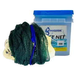 Seahorse 8ft Bottom Pocket - Multi Monofilament Cast Net With 3/4" Mesh