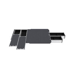 4WD Interiors Dual Roller Floor Side Drawers & Fixed Floor Rear Drawers suits Toyota Hiace Van 05/2019-Current