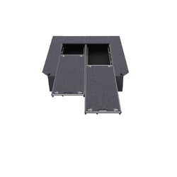 4WD Interiors Dual Roller Floor Drawers suits Toyota Hiace Van 05/2019-Current