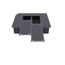 4WD Interiors Dual Roller Floor Drawers suits Toyota Hiace Van 01/2005-04/2019