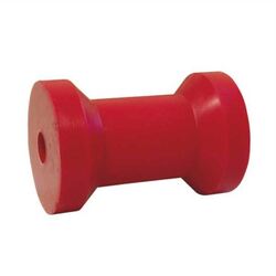 4.5" Inch Cotton Reel Roller Red Urethane