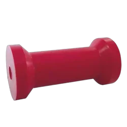 6" Inch Cotton Reel Roller Red Urethane