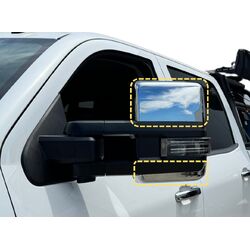 Clearview Full Relacement Mirror Spare Part CHEVY SILVERADO- 1500 & 2500 Replacement Chrome Covers