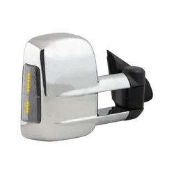 Clearview Towing Mirrors [Original, Pair, Manual, Chrome] For Toyota LandCruiser 100 Series