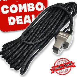 Carbon Megapro 10T Thimble And 24M Black Winch Rope Combo Deal