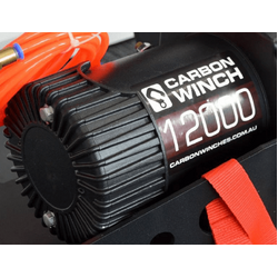 Carbon Winches Australia 12V Winch Motor To Suit 12K And 95P Models With Drum Endplate And Brake Unit Complete