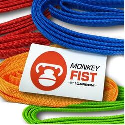 Carbon Winch Monkey Fist Coloured Rope Sheath