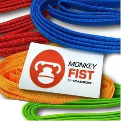 Carbon Winch Monkey Fist Coloured Rope Sheath