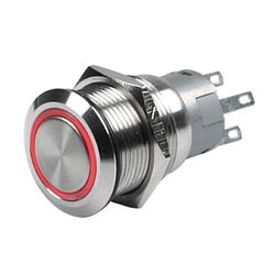 Czone Push Button Momentary On/Off With Red Led, 3.3V