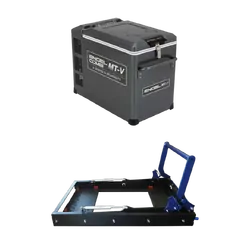 Engel 39 Litre Combi Portable Fridge and Freezer & Msa Ds40 Fridge Drop Slide Bundle