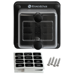 Enerdrive Use Block, Rear Entry Panel Mount 1 In 6 Out With Leds