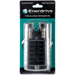 Enerdrive Enerdrive Fuse Box  12 Circuit With Negative Bus And Cover