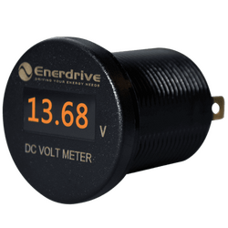 Enerdrive Round Oled Dc Voltmeter 8-60V Dc Ip66
