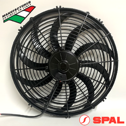 SPAL Thermo Pusher Fan - 16" - 12V - 1959 CFM - VA18-AP71/LL-42S with Iveco Connector