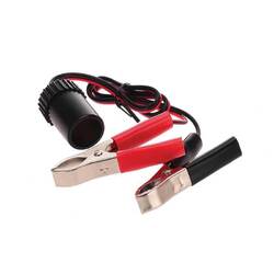 OzTrail 12V Ext Lead w/ Batt Clamp Outlet x 1