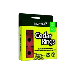 Envirosafe Moth Repellent - Cedar Rings 12PK