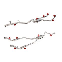 XFORCE 4x4 Exhaust System to suit Toyota Landcruiser (09/2007 - 09/2015)