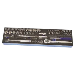 Kincrome Cantilever 69 Piece Sockets & Accessories Eva Tray