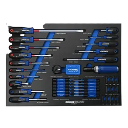 Kincrome Evolution 75 Piece Torquemasterft Screwdrivers Eva Tray