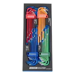 Kincrome Evolution 36 Piece Hex & Torxft Long Series Keys Eva Tray