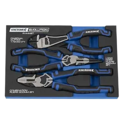 Kincrome Evolution 3 Piece Pliers Eva Tray