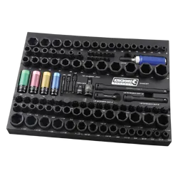 Kincrome Contour 110 Piece Impact Sockets & Accessories Eva Tray