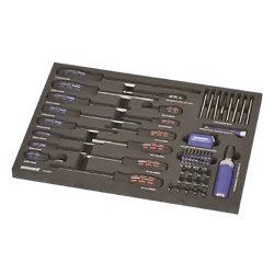 Kincrome Contour 69 Piece Torquemasterft Screwdrivers & Fastening Eva Tray