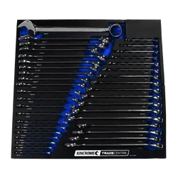 Kincrome Trade Centre 38 Piece Combination Spanners Eva Tray