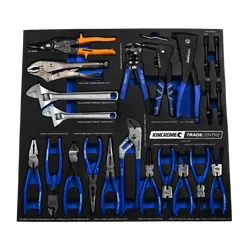 Kincrome Trade Centre 18 Piece Plier, Wrench & Riveter Eva Tray