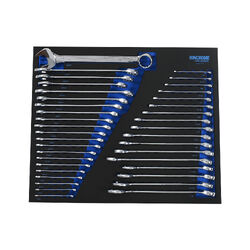 Kincrome TOOL ARMOUR 38 Piece Combination & Jumbo Spanners EVA Tray