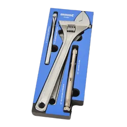 Kincrome Truck Box 4 Piece Adjustable Wrenches & Locking Pliers Eva Tray