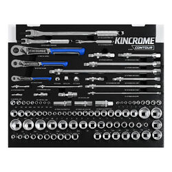 Kincrome CONTOUR 100 Piece LOK-ON Sockets & Accessories EVA Tray