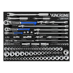 Kincrome CONTOUR 100 Piece LOK-ON Sockets & Accessories EVA Tray