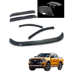 Sunland-Protection Bonnet Protector, Weathershields And Headlight Protects To Suit Ford Ranger Py 08/22 - On Tinted