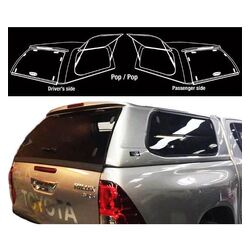 Fibreglass Canopy For Toyota HILUX 126 Series 2015-ON A-Deck
