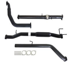 Ford Ranger PJ PK 2.5L & 3.0L Auto 3" Turbo Back Carbon Offroad Exhaust With Hotdog Only