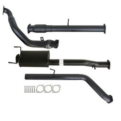 Ford Ranger PJ PK 2.5L & 3.0L 07 - 11 Manual 3" Turbo Back Carbon Offroad Exhaust With Cat & Muffler